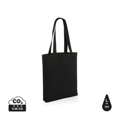 XD COLLECTION Impact Aware™ 285g/m² ungefärbte rCanvas-Tragetasche, schwarz