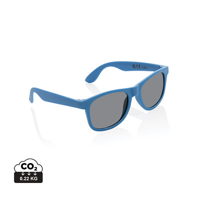 XD COLLECTION Sonnenbrille aus GRS recyceltem PP-Kunststoff, blau