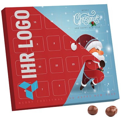 XS Adventskalender, Brandt Knusperkugeln Vollmilch, Little Santa