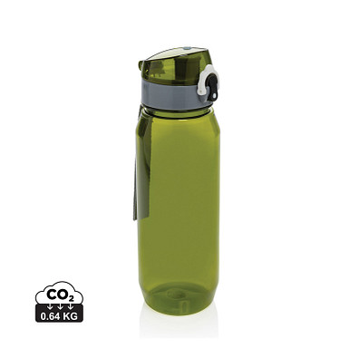 Yide verschließbare Wasserflasche aus RCS rec. PET, 800ml, grün