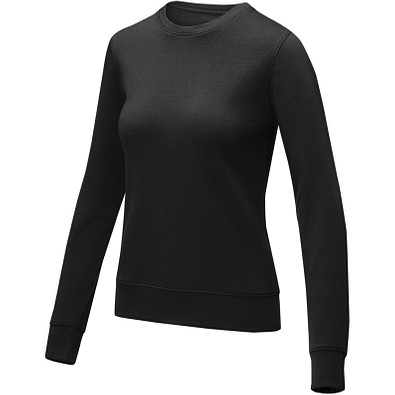 Zenon Sweater mit Rundhalsausschnitt für Damen, schwarz, XL