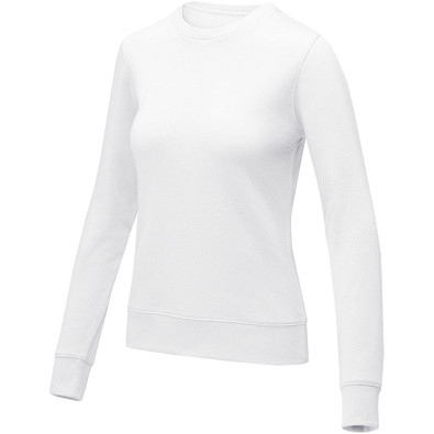 Zenon Sweater mit Rundhalsausschnitt für Damen, weiss, L