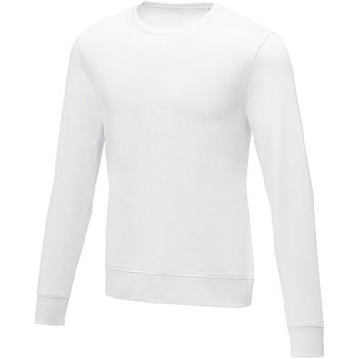 Zenon Sweater mit Rundhalsausschnitt für Herren, weiss, XL