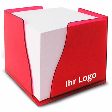 Zettelbox Curve, rot-gefrostet Zettelbox Curve, rot-gefrostet