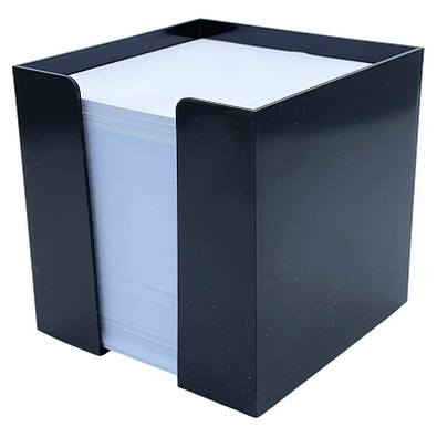 Zettelbox, 10 x 10 x 10 cm, schwarz