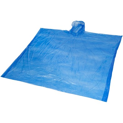Ziva Einweg Regenponcho mit Hülle, royalblau