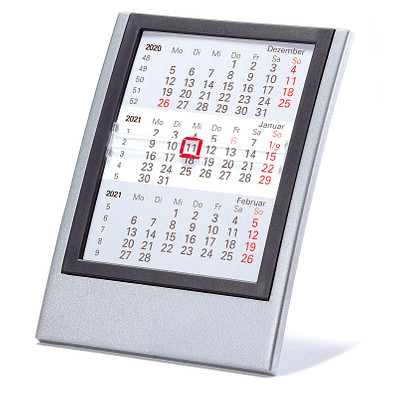 2-Jahres-Kalender Small 2021/2022, silber/anthrazit 2-Jahres-Kalender Small 2021/2022, silber/anthrazit