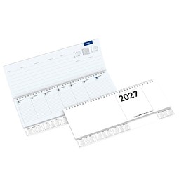 Querkalender Terminax Deskmaster 2027, weiß
