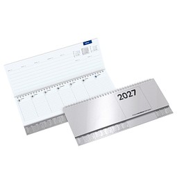 Querkalender Terminax Deskmaster 2026, silber