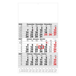Geiger-Notes 3-Monats-Wandkalender Post 2027