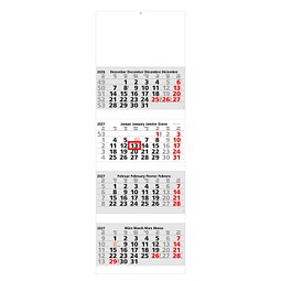 Geiger-Notes 4-Monats-Block-Wandkalender Blick 2026, weiß
