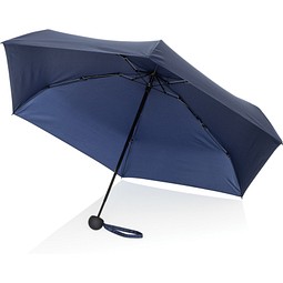 19,5 Zoll manueller Super-Mini-Schirm aus Aware™ rPET 190T Pongee, navy blau