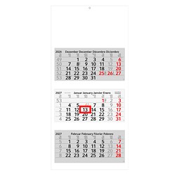 Geiger-Notes 3-Monats-Recycling-Wandkalender Profil 2027, green+blue, inkl. Druck