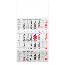 Geiger-Notes 4-Monats-Wandkalender Recycling 2027, green+blue