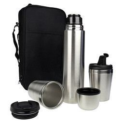Edelstahl Thermo-Geschenkset in Tasche