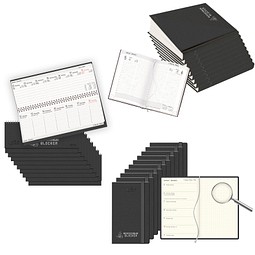 Kalender Set Nature 30-teilig 2027, inkl. Druck, schwarz