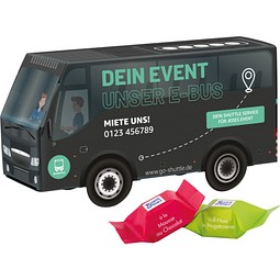 3D-Präsent Bus, Ritter SPORT Schokowürfel, inkl. Druck