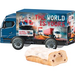 3D-Präsent LKW, Mini Christstollen, inkl. Druck