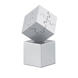3D-Puzzle KUBZLE, Mattsilber