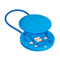 4-in-1 Ladekabel REEVES-CONVERTICS COLOR, cyan