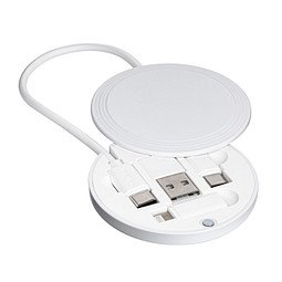 4-in-1 Ladekabel REEVES-CONVERTICS COLOR, weiß
