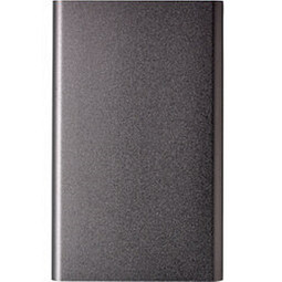 4000 mAh Powerbank aus Aluminium, grau
