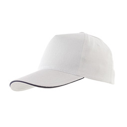 5-Panel-Sandwich-Cap WALK,weiß