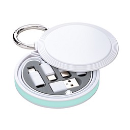 6-in-1 Ladekabel REEVES-myCONVERTICS, weiß/mint