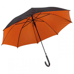 Automatik-Stockschirme Panda, Schwarz/Orange