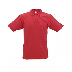 JAMES & NICHOLSON Unisex Poloshirt, rot, S