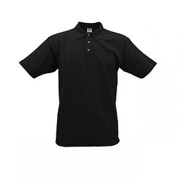 JAMES & NICHOLSON Unisex Poloshirt, schwarz, M