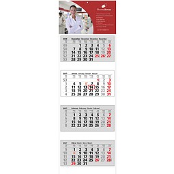 4-Monats-Block-Wandkalender 2027