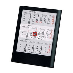 2-Jahres-Tischkalender 2026/2027, schwarz