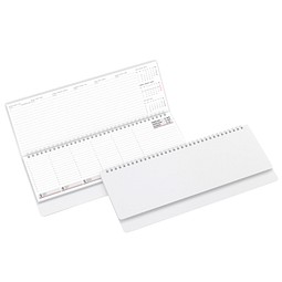 Geiger-Notes Schreibtisch-Querkalender Ideal 2027 im Kartoneinband, weiß