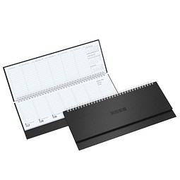 Schreibtisch-Querkalender TivoliSoft 2027, schwarz