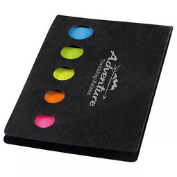 Haftnotiz-Set Neon, schwarz