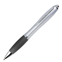 LANCE® Kugelschreiber Rio Satin, blaue Mine, silber/anthrazit