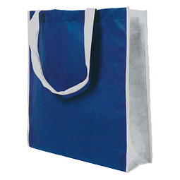 Joytex® Vliestasche Lisboa, dunkelblau/hellgrau