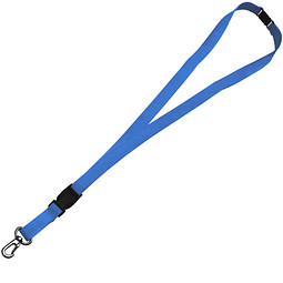 Schlüsselband,15 mm, inkl. Druck, blau