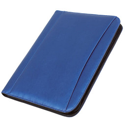 Konferenzmappe mit Rechner, DIN A4, blau
