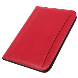 Konferenzmappe mit Rechner, DIN A4, rot