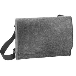 Filz-Shoulderbag, dunkelgrau