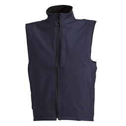 JAMES & NICHOLSON Unisex Softshell-Weste, dunkelblau, XXL