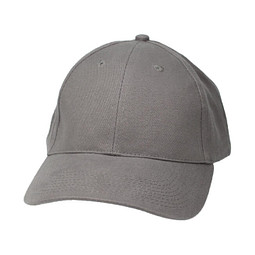 6-Panel-Cap Brushed Heavy, dunkelgrau