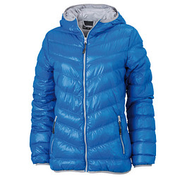 JAMES & NICHOLSON Damen Daunenjacke, blau/silber, XL
