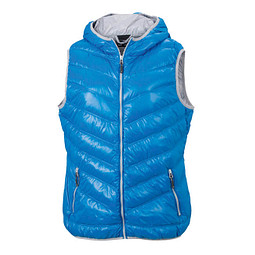 JAMES & NICHOLSON Damen Daunenweste, blau/silber, S
