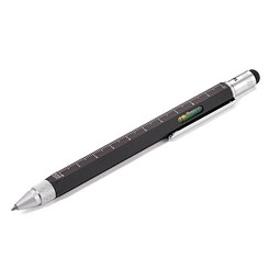 TROIKA® Construction-Pen, schwarze Mine, schwarz