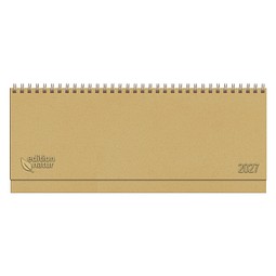 Tisch-Querkalender Nature 2027, braun
