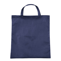 Vliestasche Textile mit kurzen Henkeln, dunkelblau