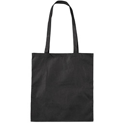 Vliestasche Textile mit langen Henkeln, schwarz